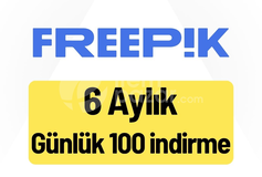 Freepik Premium | 6 Aylık Günlük 30 İndirme