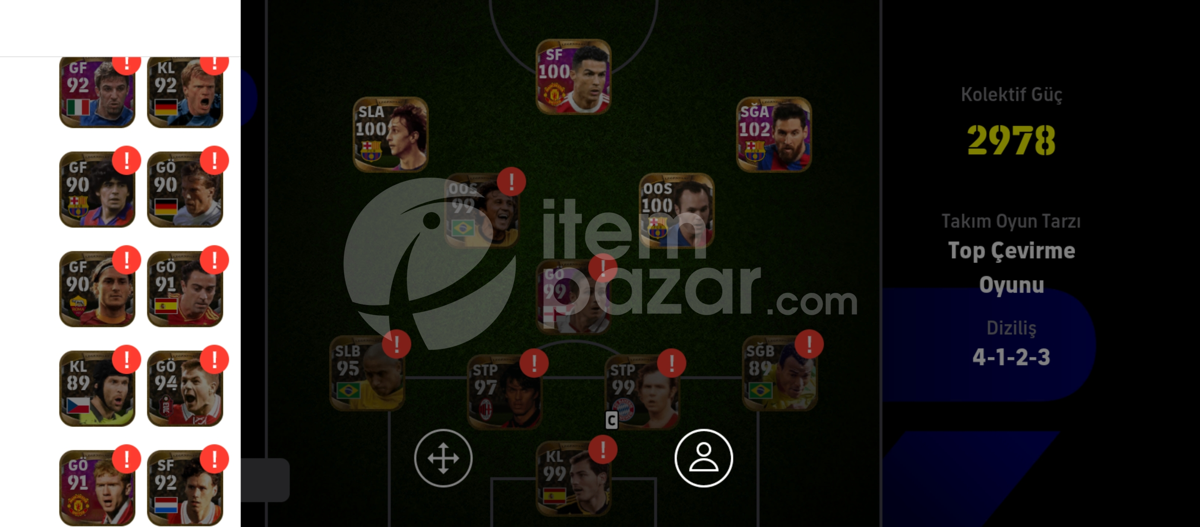 ful icon+ingiltere paketi+bolbol rezerv