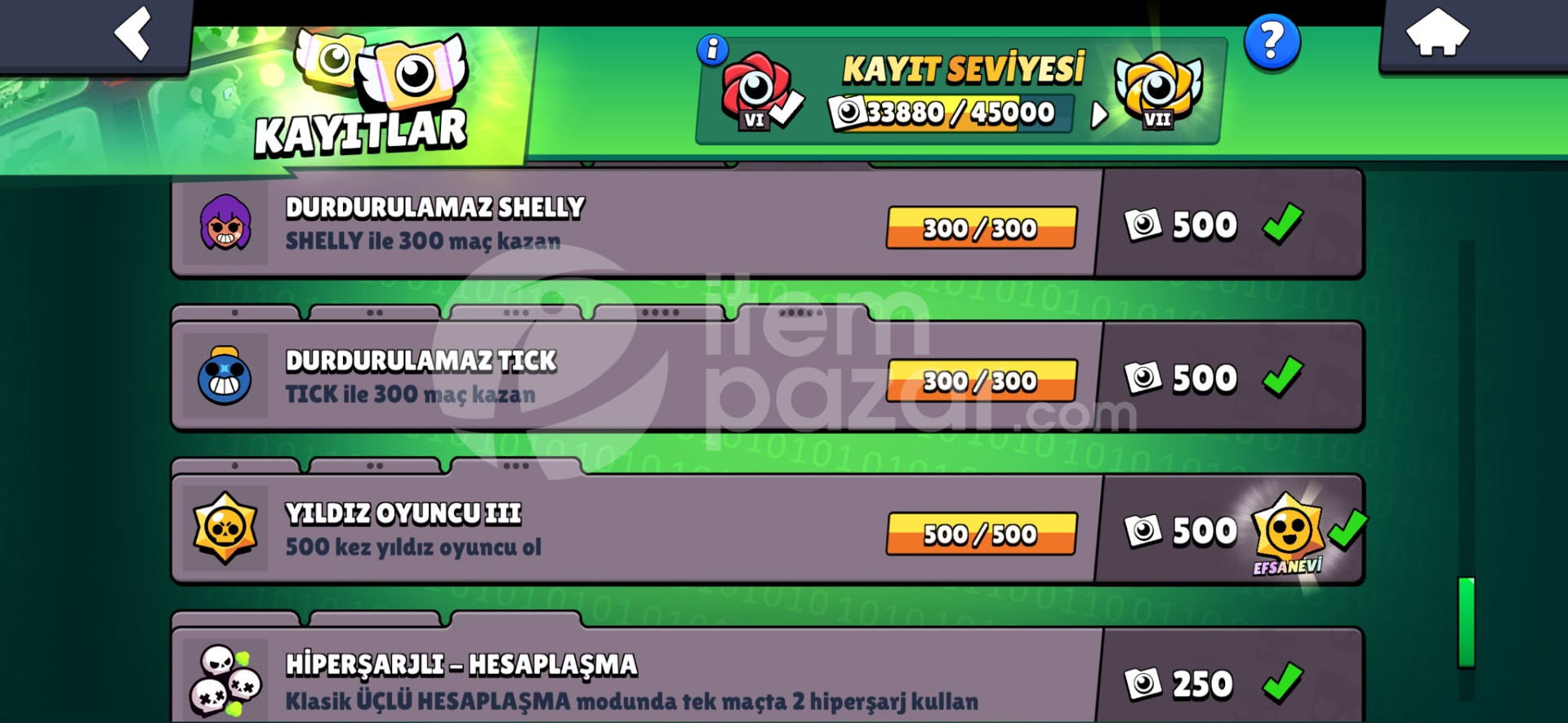 FULL BRAWL STARS HESABI | 106/106 BRAWLER