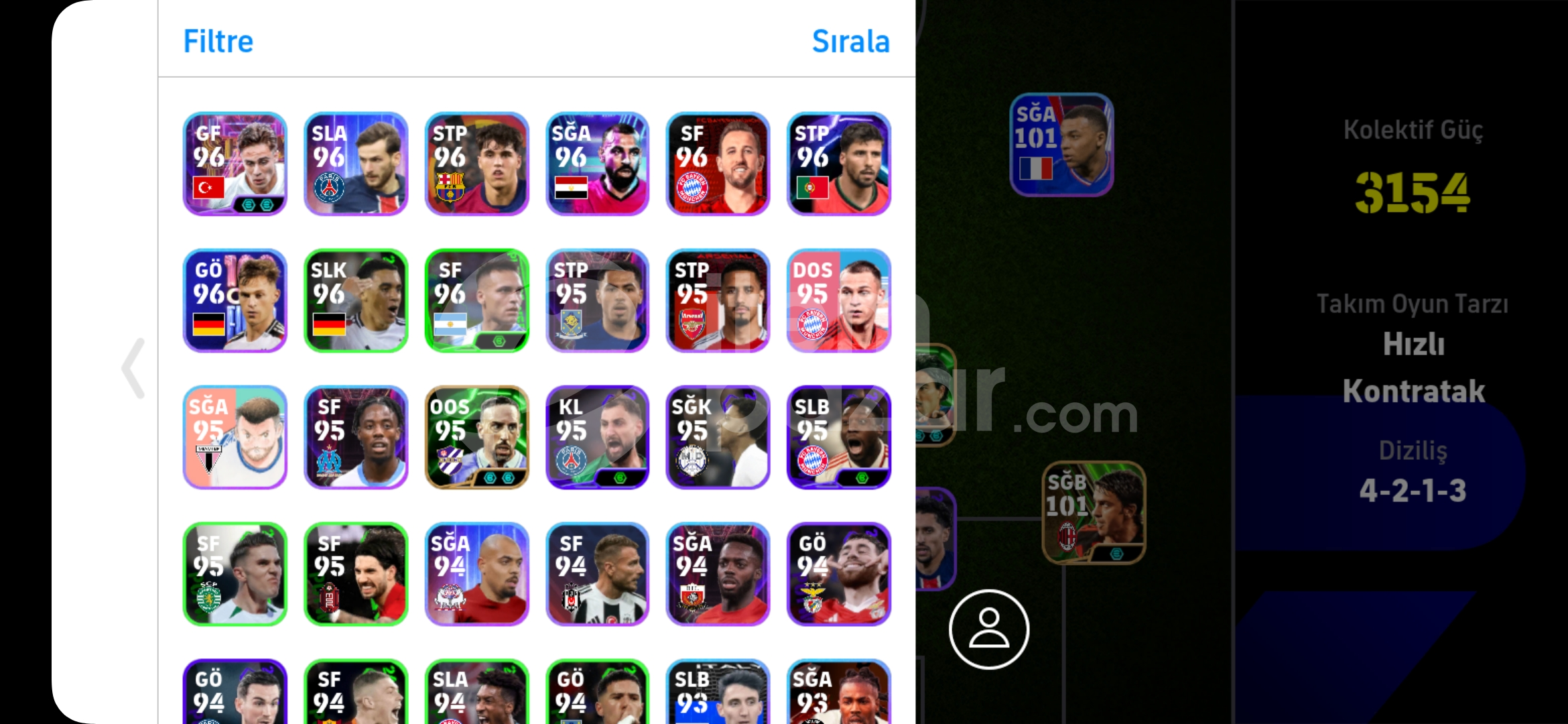 FULL DOLU PES HESABI! 
