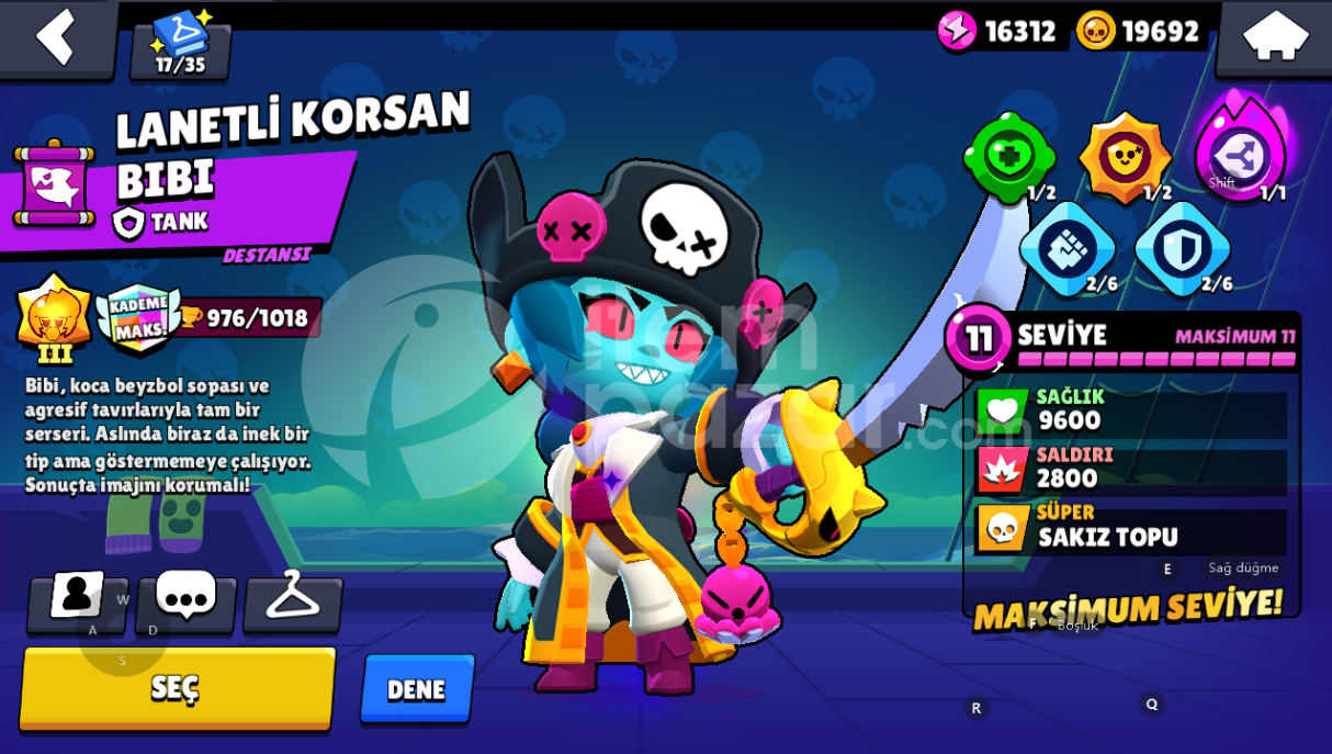 full karakterli 36 k kupa 7 bp