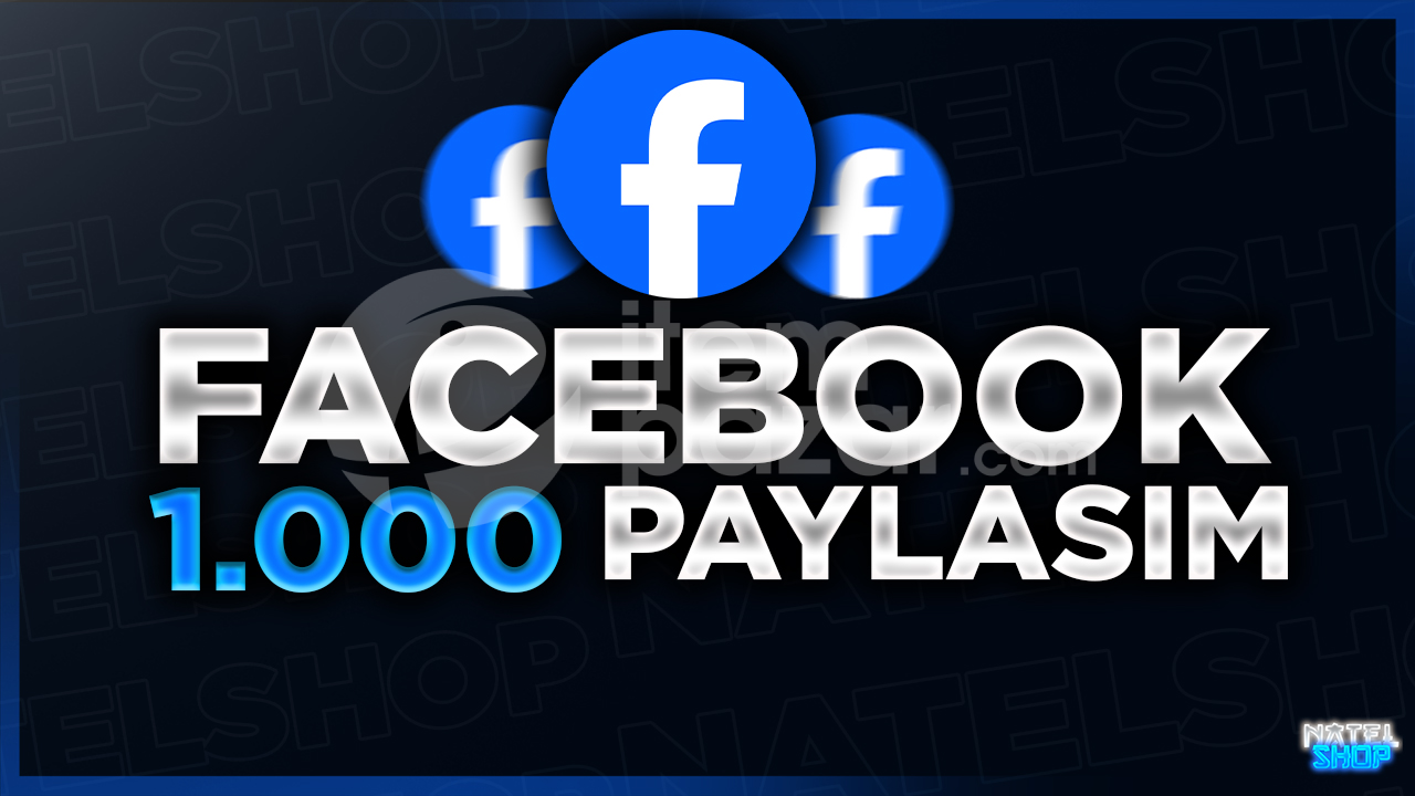 ⭐[GARANTİ]FACEBOOK 1000 PAYLAŞIM