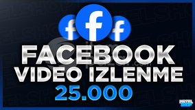 ⭐[GARANTİ]FACEBOOK 25000 VİDEO İZLENME