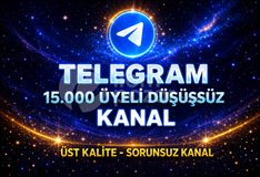 ⚡GARANTİLİ⚡15.000 ÜYELİ TELEGRAM KANAL✅