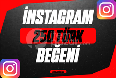 GARANTİLİ 250 Türk Beğeni İnstagram