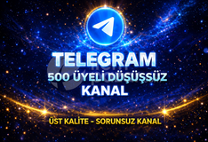 ⚡GARANTİLİ⚡500 ÜYELİ TELEGRAM KANAL✅