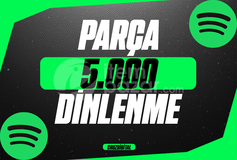 GARANTİLİ 5.000 Parça Dinlenme Spotify