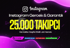 Garantılı - 25.000 Instagram Takipçi