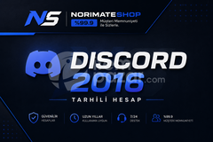 GARANTİLİ Discord 2016 Hesap