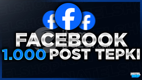 ⭐[GARANTİLİ]FACEBOOK 1000 POST TEPKİ