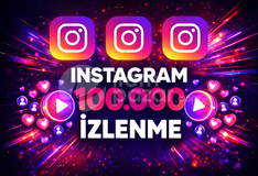 ⭐GARANTİLİ⭐İNSTAGRAM 100K İZLENME⚡