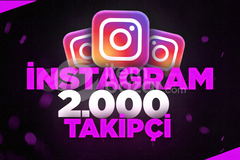 ⭐[GARANTİLİ]⭐İNSTAGRAM 2000 TAKİPÇİ