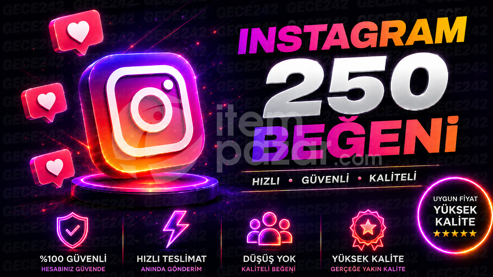 ⭐[GARANTİLİ] INSTAGRAM 250 BEĞENİ ⭐