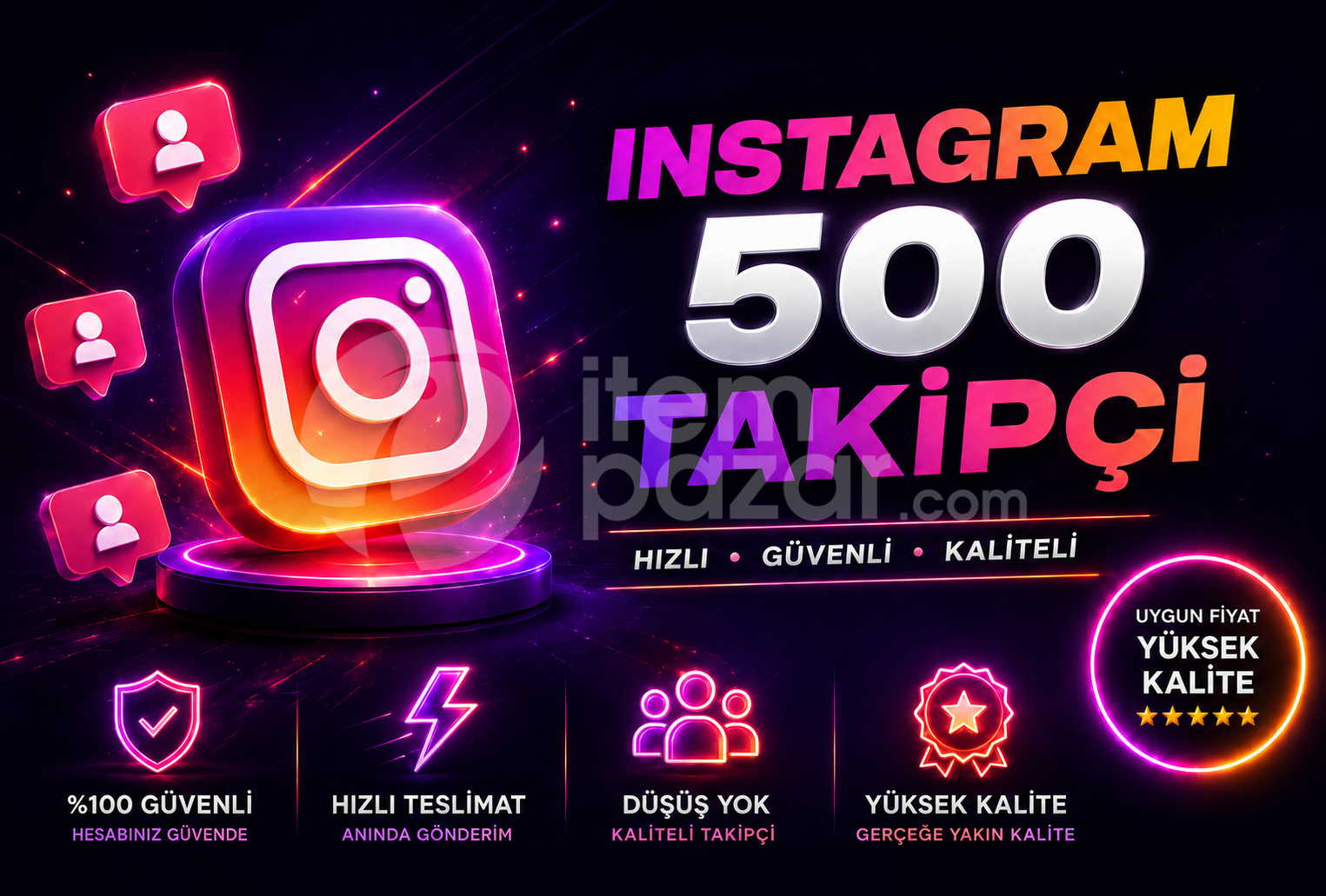⭐ [GARANTİLİ] İNSTAGRAM 500 TAKİPÇİ ⭐