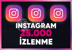 ⚡ [ GARANTİLİ ] INSTAGRAM 25.000 İZLENME ⚡