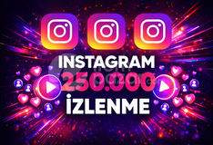 ⭐GARANTİLİ⭐İNSTAGRAM 250K İZLENME⚡