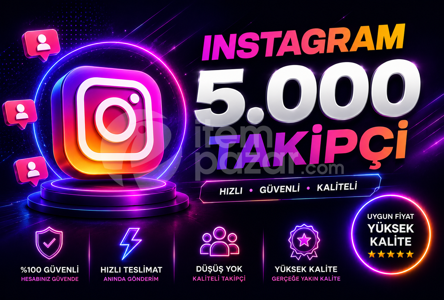 ⭐ [GARANTİLİ] İNSTAGRAM 5000 TAKİPÇİ ⭐