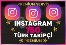 ⭐[GARANTİLİ] Instagram 750 Türk Takipçi⚡