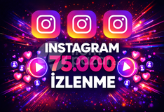 ⭐GARANTİLİ⭐İNSTAGRAM 75K İZLENME⚡