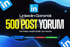 Garantılı - Linkedin 500 Post Yorum