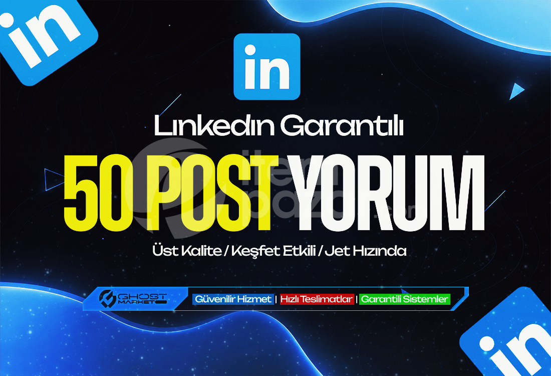 Garantılı - Linkedin 50 Post Yorum