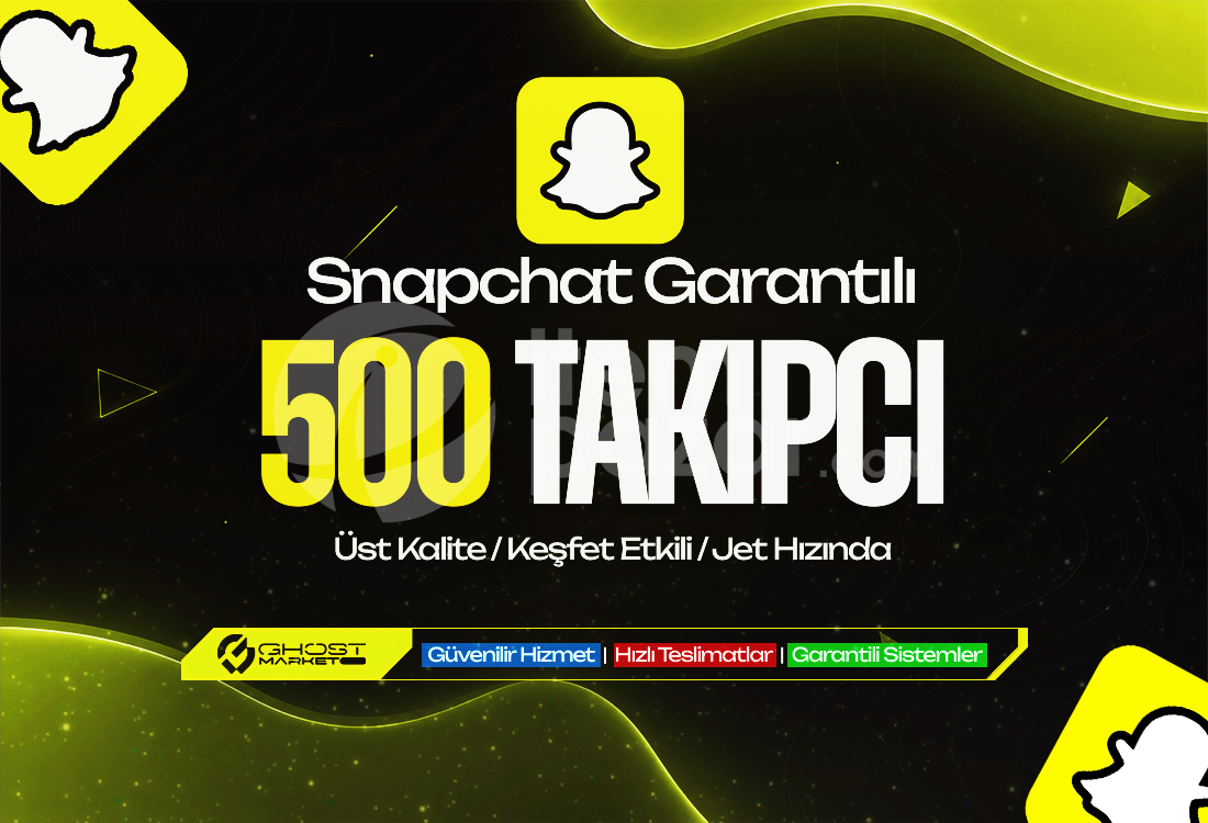 Garantılı - Snapchat 500 Takipçi