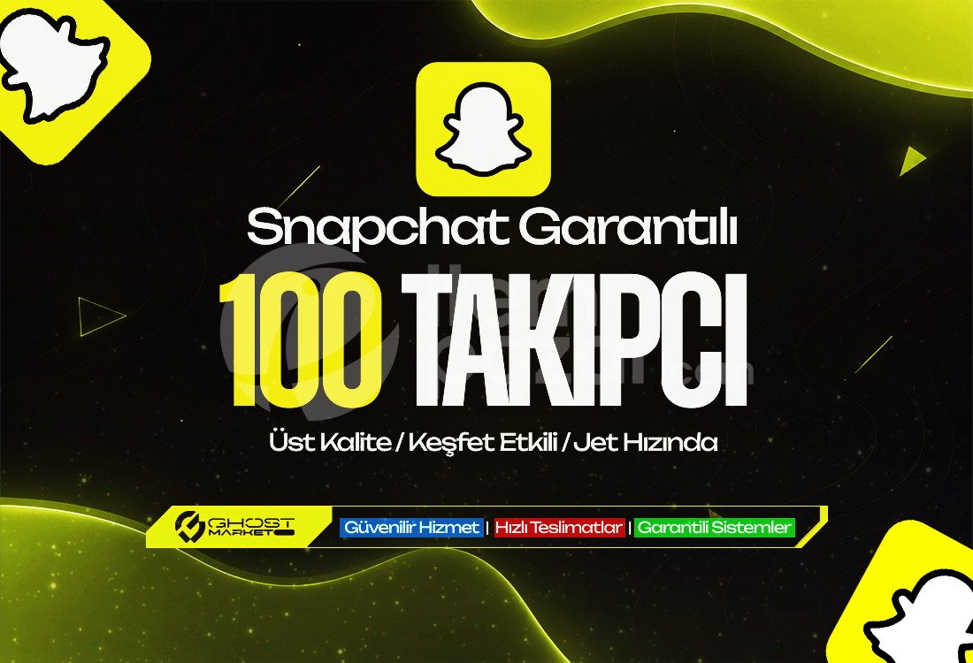 Garantılı - Snapchat 100 Takipçi