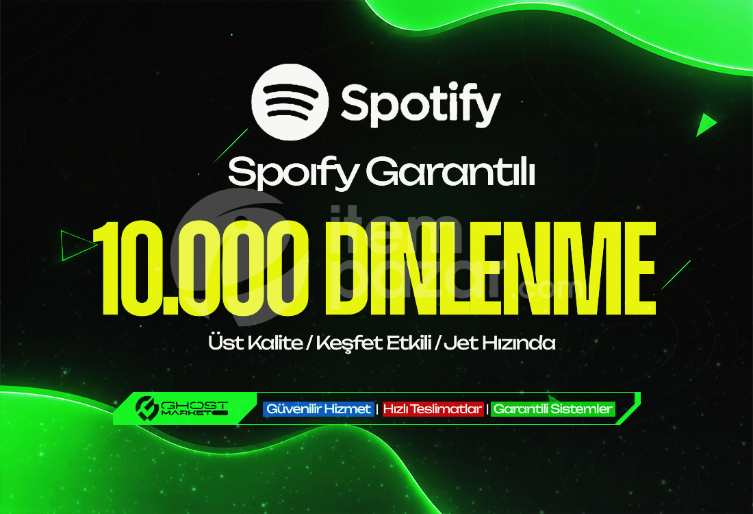 Garantılı - Spotify 10.000 Dinlenme
