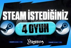 [GARANTİLİ] STEAM İSTEDİĞİNİZ 4 OYUN