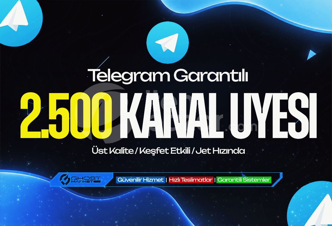 Garantılı - Telegram 2.500 Kanal Üyesi