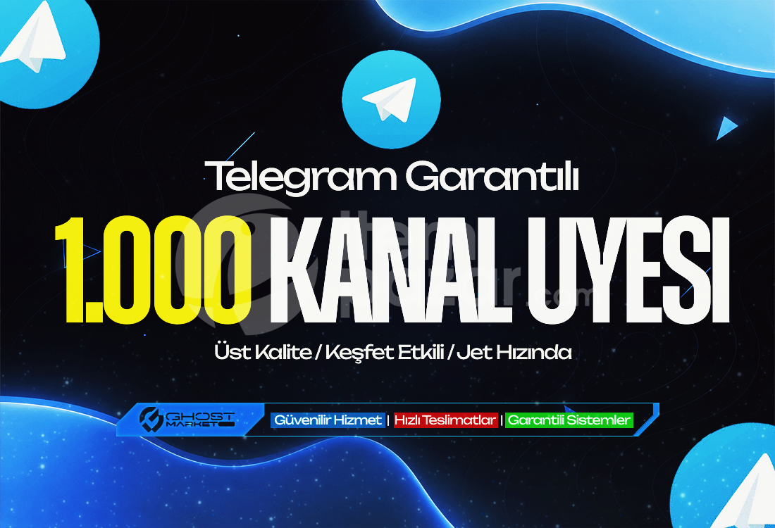 Garantılı - Telegram 1.000 Kanal Üyesi