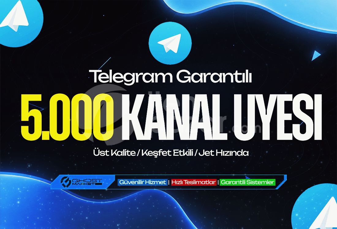 Garantılı - Telegram 5.000 Kanal Üyesi