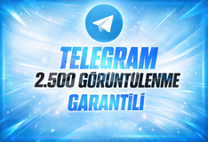 ⭐GARANTİLİ⚡ TELEGRAM 2.5K GÖRÜNTÜLENME⚡