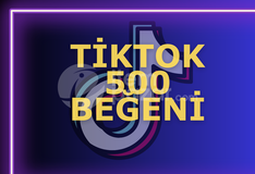 GARANTİLİ | TİKTOK 500 BEĞENİ