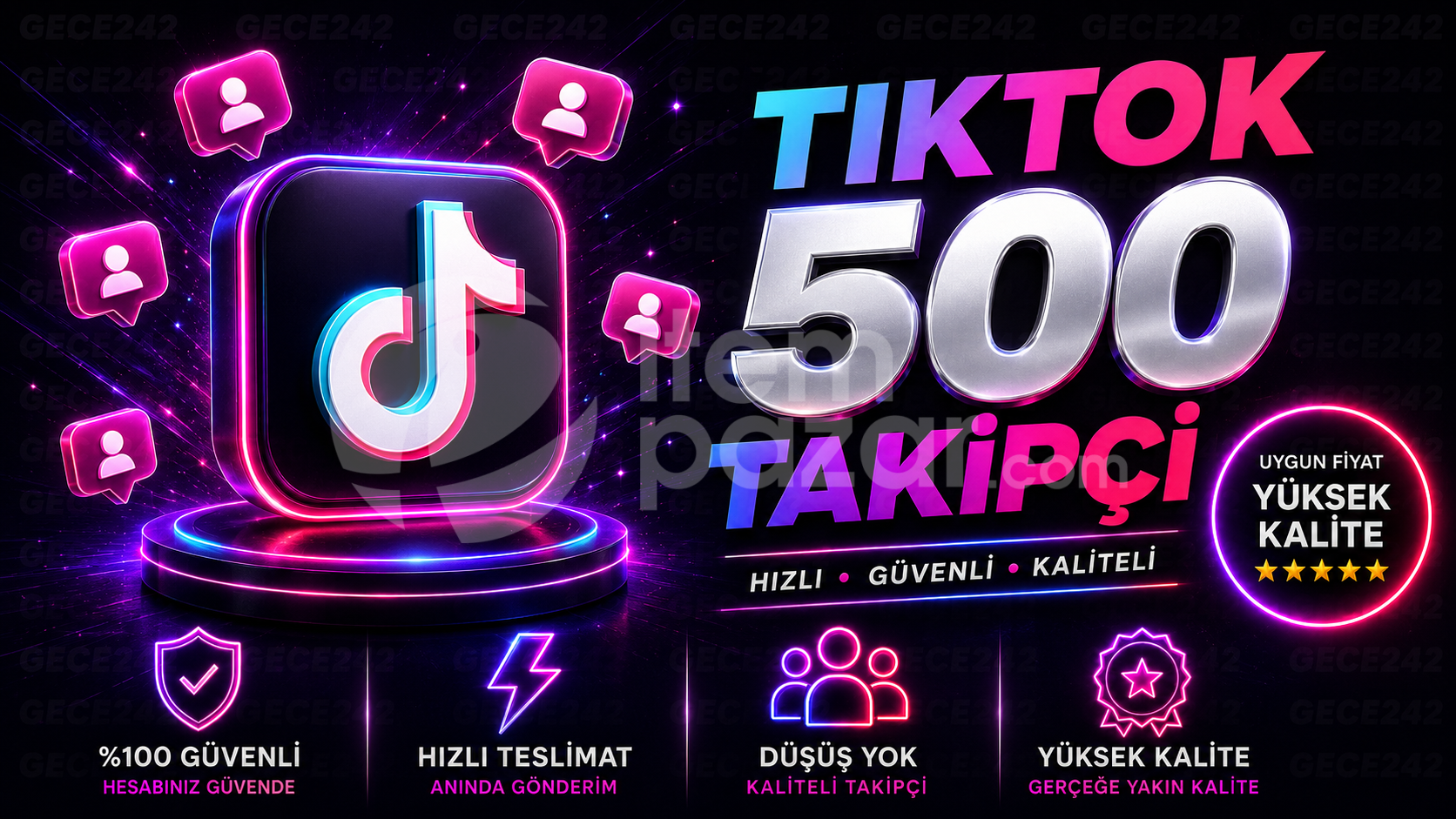 ⭐[GARANTİLİ] TİKTOK 500 TAKİPÇİ ⭐