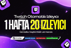 Garantili-Twitch 1 Hafta 20 İzleyici