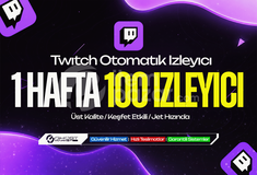 Garantılı - Twitch 1 Hafta 100 İzleyici