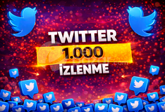 ⭐GARANTİLİ⭐TWİTTER 1.000 İZLENME⚡