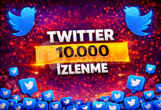 ⭐GARANTİLİ⭐TWİTTER 10.000 İZLENME⚡