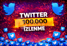⭐GARANTİLİ⭐TWİTTER 100.000 İZLENME⚡
