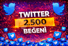 ⭐GARANTİLİ⭐TWİTTER 2.500 BEĞENİ⚡