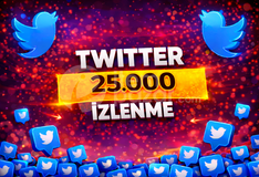 ⭐GARANTİLİ⭐TWİTTER 25.000 İZLENME⚡
