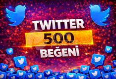 ⭐GARANTİLİ⭐TWİTTER 500 BEĞENİ⚡
