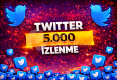 ⭐GARANTİLİ⭐TWİTTER 5.000 İZLENME⚡