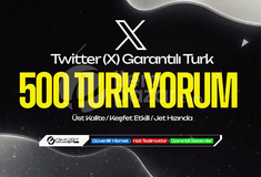 Garantılı - Twitter (X) 500 Türk Yorum