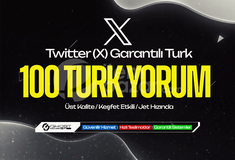 Garantılı - Twitter (X) 100 Türk Yorum