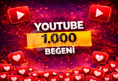 ⭐GARANTİLİ⭐YOUTUBE 1.000 BEĞENİ⚡