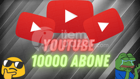 [GARANTİSİZ] YOUTUBE 10.000 GERÇEK ABONE