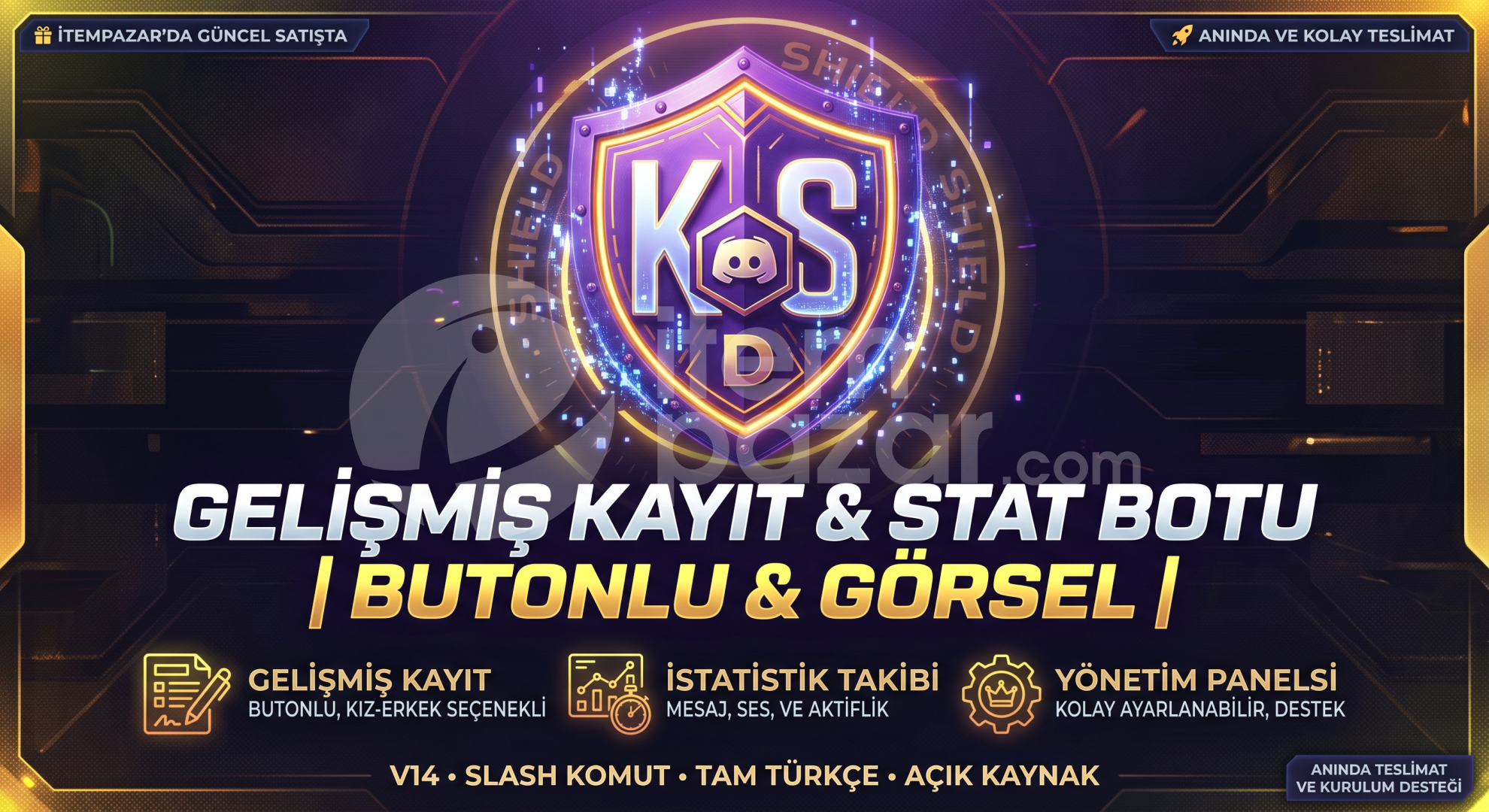 GELİŞMİŞ KAYIT & STAT BOTU | BUTONLU |