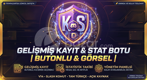 GELİŞMİŞ KAYIT & STAT BOTU | BUTONLU |